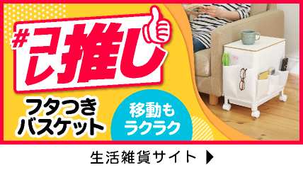 コレ推し　ふた付きバスケット