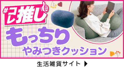 もっちり　やみつきクッション