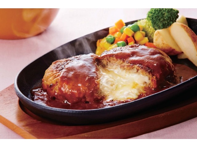 元祖食品サンプル屋 ワンバンシリーズ チーズハンバーグ 元祖食品サンプル屋「チーズインハンバーグ」