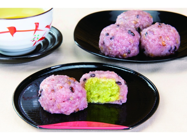 華桔梗 五種の雑穀おはぎ（だだちゃ豆入りずんだあん） 4コ入