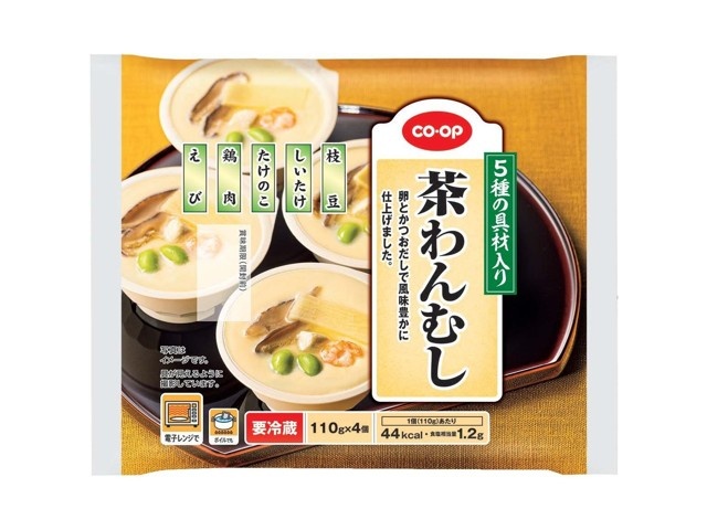 ちゃわんむし CO・OP 5種の具材入り 茶わんむし 440g（110g×4コ）| コープ
