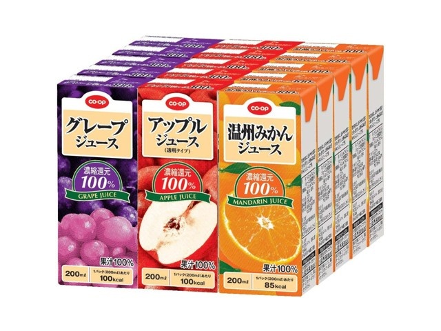 CO・OP 100％ジュースアソート（温州みかん・アップル