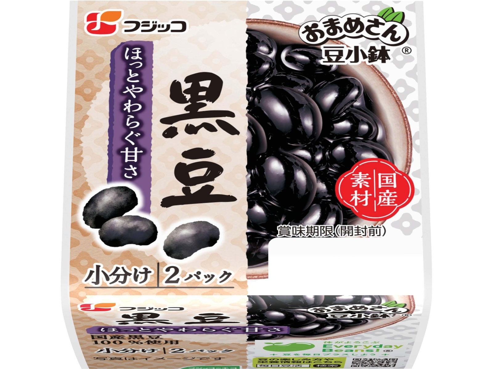 うめこぶページ② フジッコ おまめさん豆小鉢 黒豆 62g×2コ組| コープこうべネット