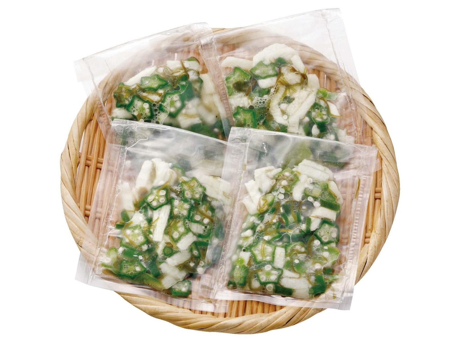 富士物産 オクラと芽かぶのやまいも和え 40g×4袋入| コープ