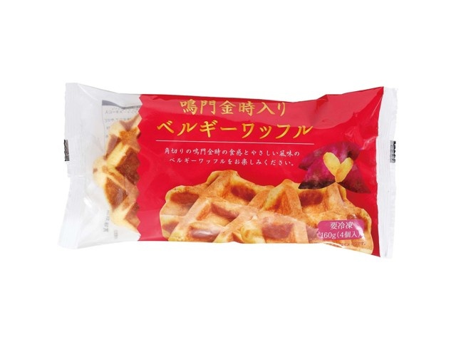 マリンフード 鳴門金時入りベルギーワッフル 4コ（160g