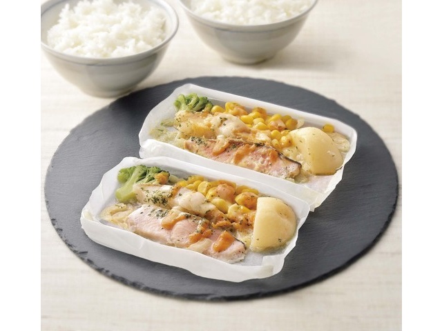 マルマス 鮭とたらのトマトクリーム紙包み 90g×2コ入| コープ