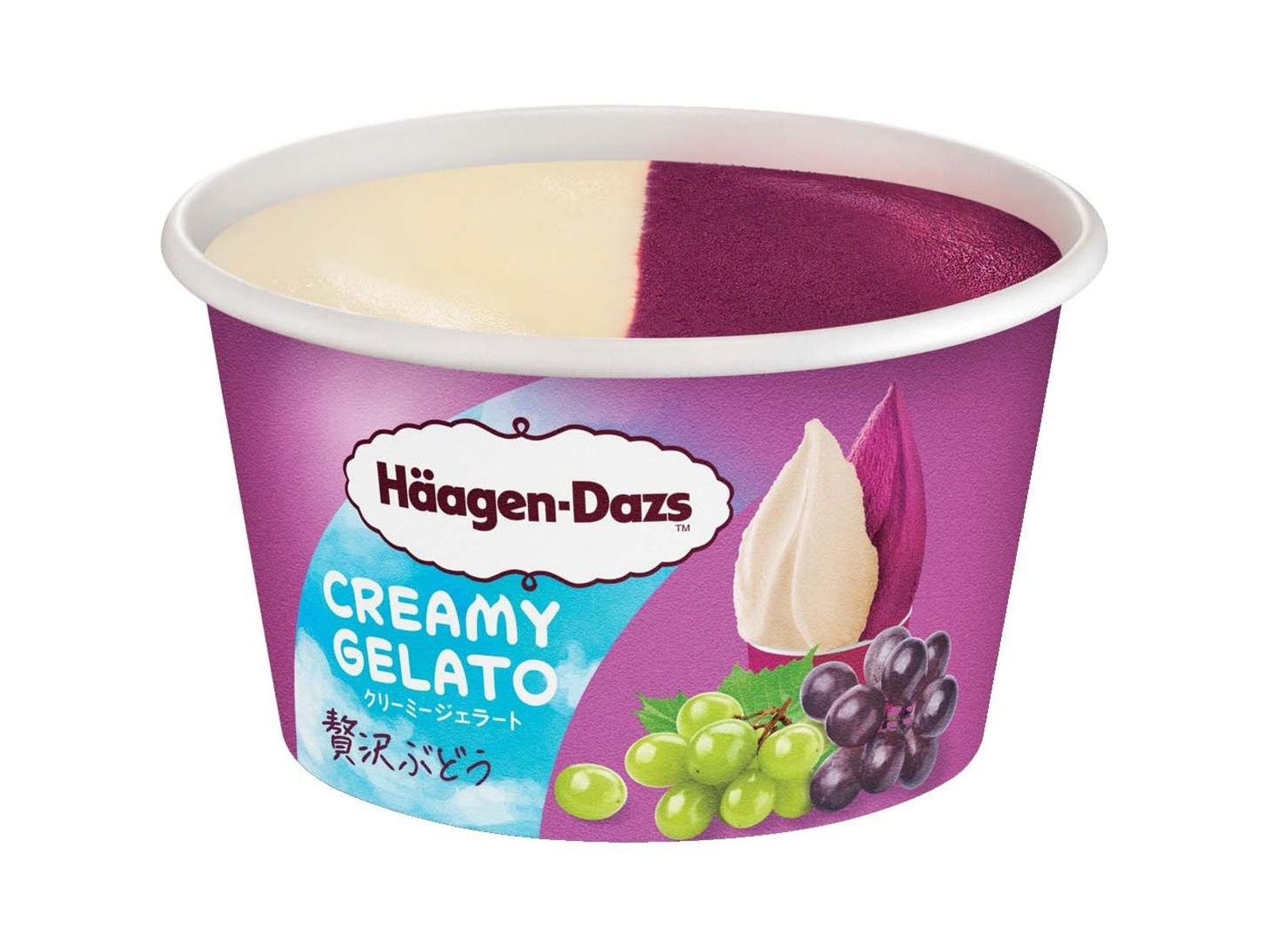 ハーゲンダッツ CREAMY GELATO贅沢ぶどう 110ml ハーゲンダッツ CREAMY GELATO贅沢ぶどう 110ml