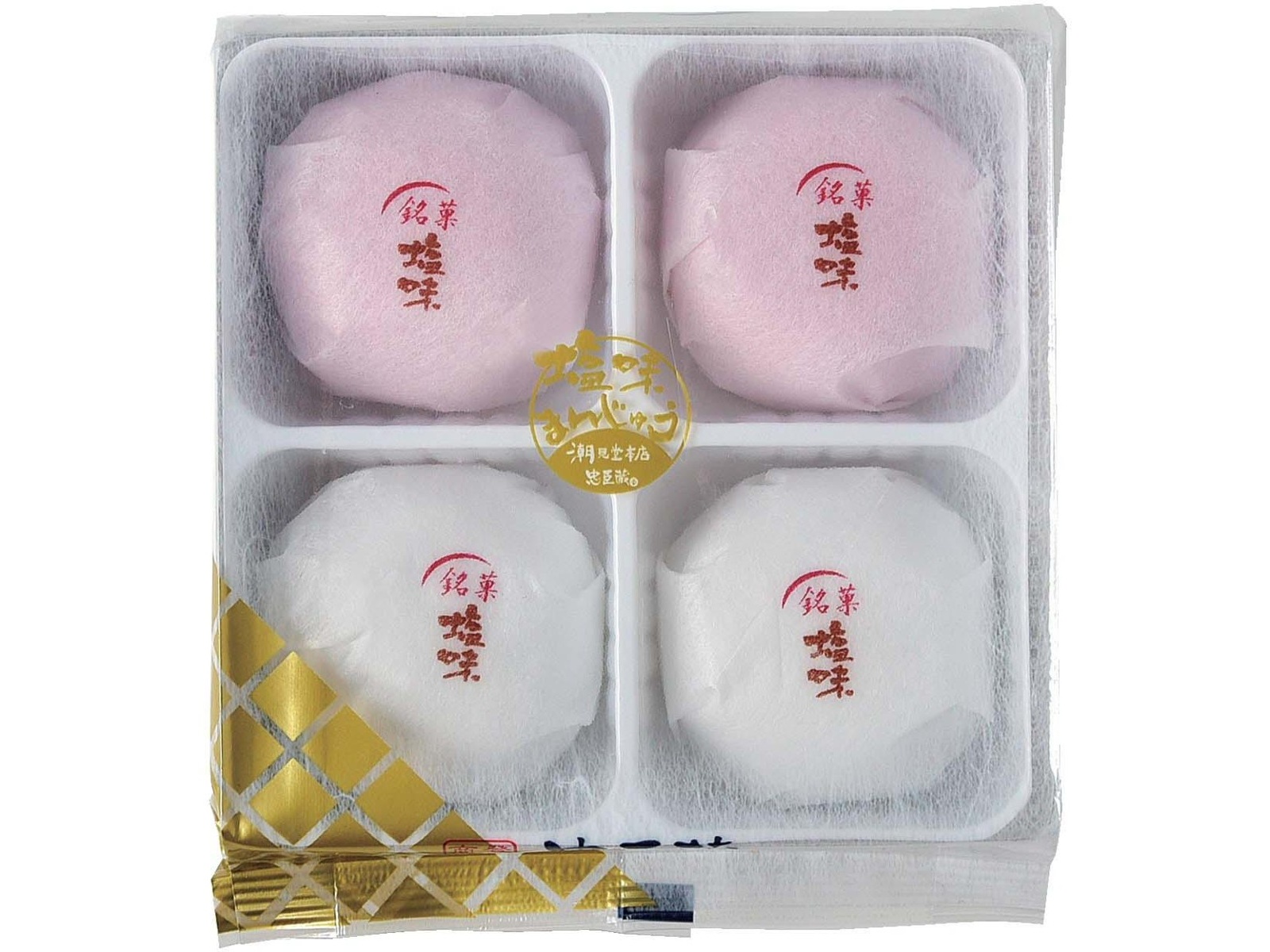 潮見堂本店 紅白塩味まんじゅう 4コ入| コープこうべネット